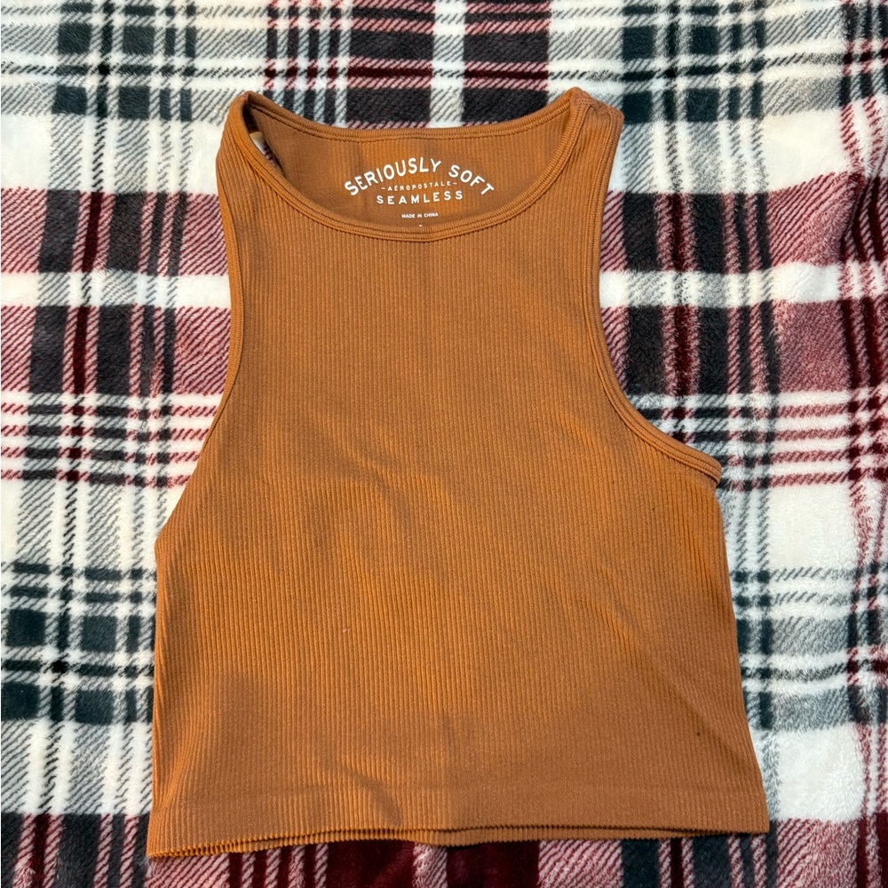 Women's Tan Seamless Top